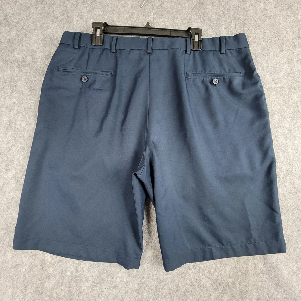 Jos. A. Bank Traveler Shorts Mens 40 Navy Blue Tailored Fit Flat Front Polyester